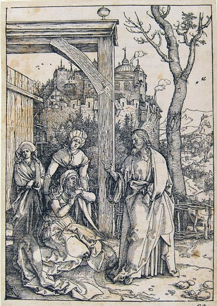 Dürer Albrecht - Il commiato di Gesù dalla Madre (dalla serie: La vita della Vergine)